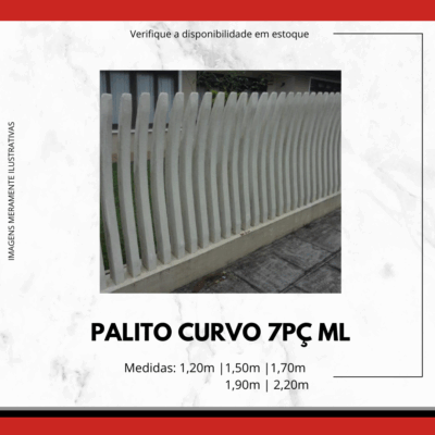 Palito Curvo de Concreto para Cercas e Alambrados
