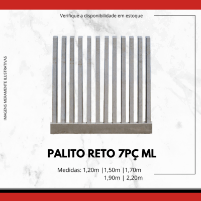 Palanque de Concreto Palito Reto para Cercas